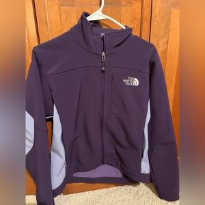 North face purple jacket.